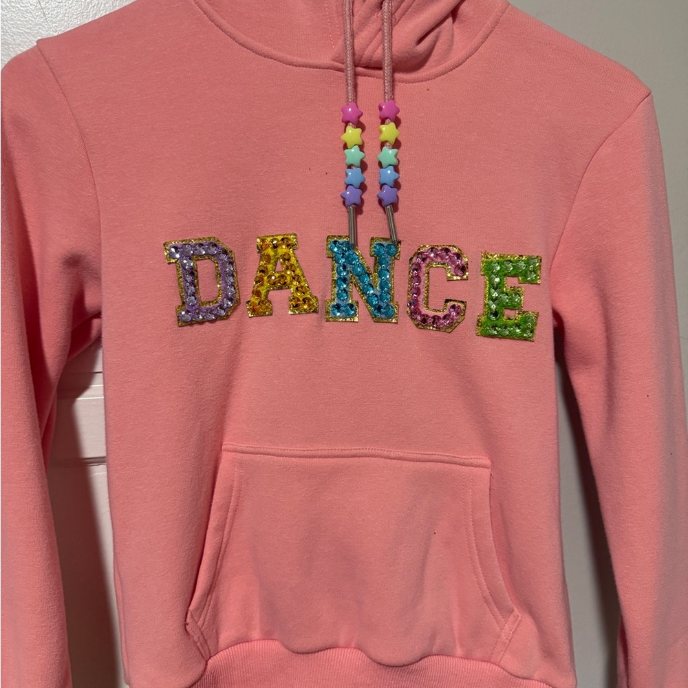 Super soft pink “Dance” hoodie - Lola and the boys